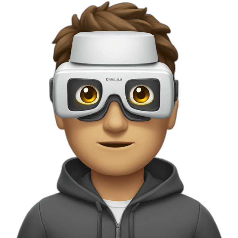 Man wear oculus 3 emoji