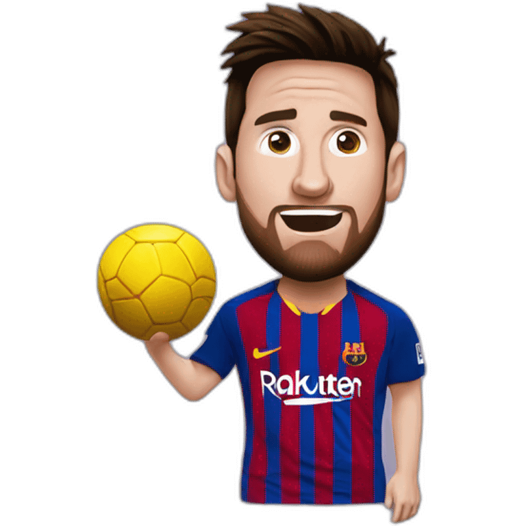 Messi avec une bonbe emoji