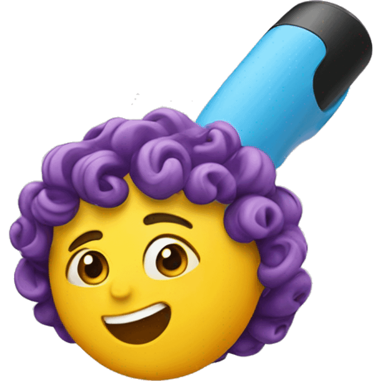 one plastic curler emoji