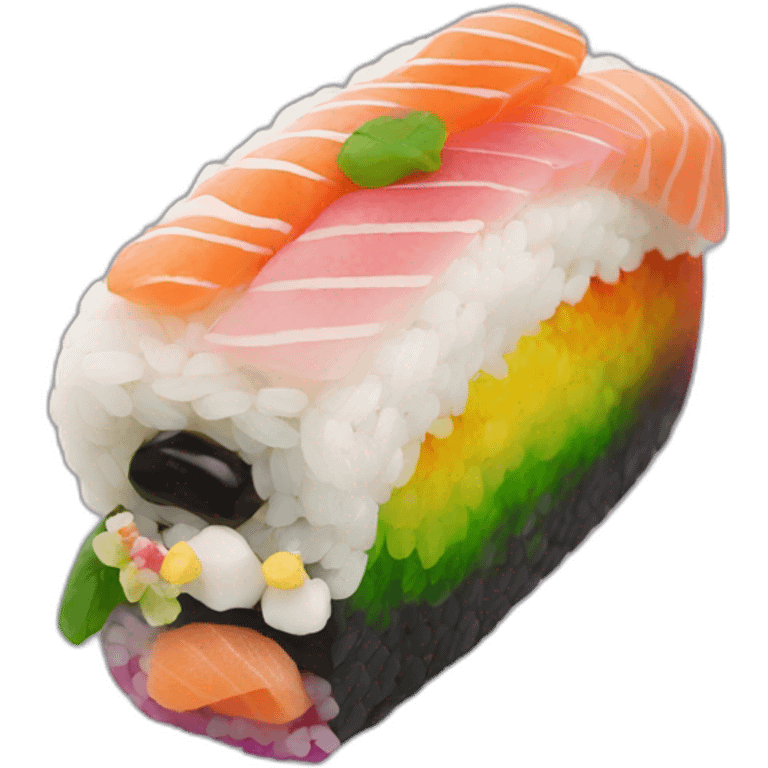 rainbow sushi emoji