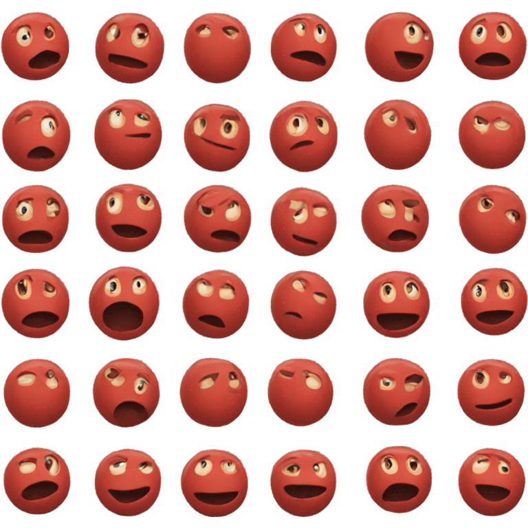 a red ball emoji