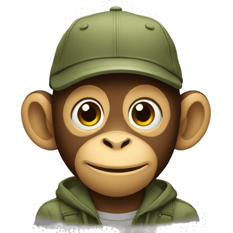 monkey wearing a cap  emoji