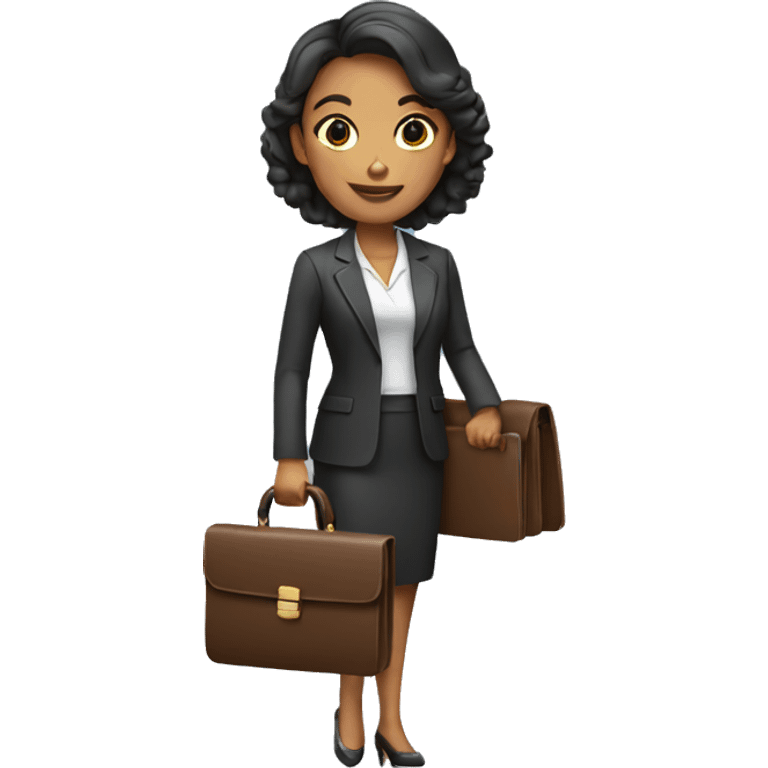 woman holding briefcase emoji