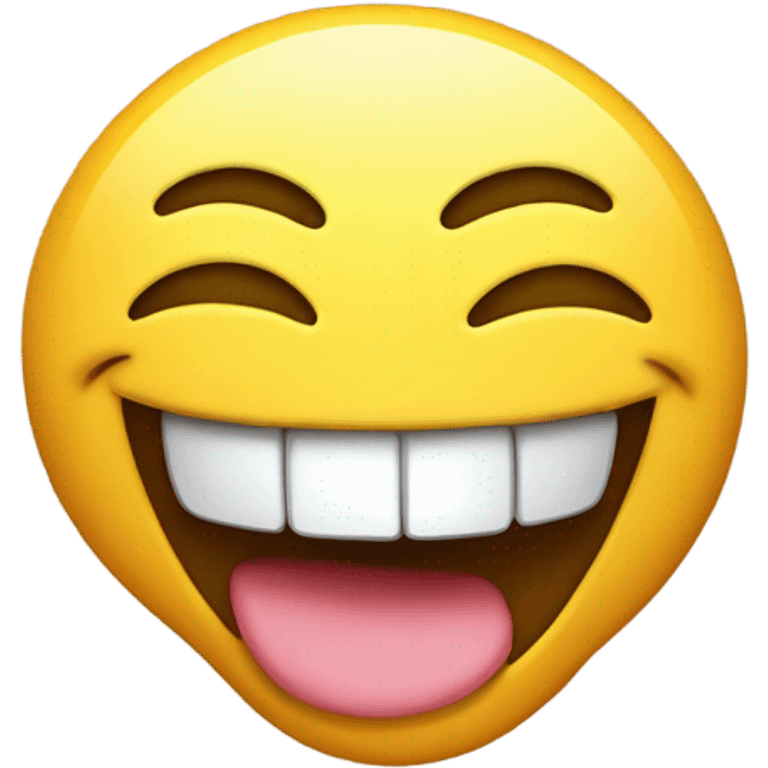 laughing emoji with tounge emoji