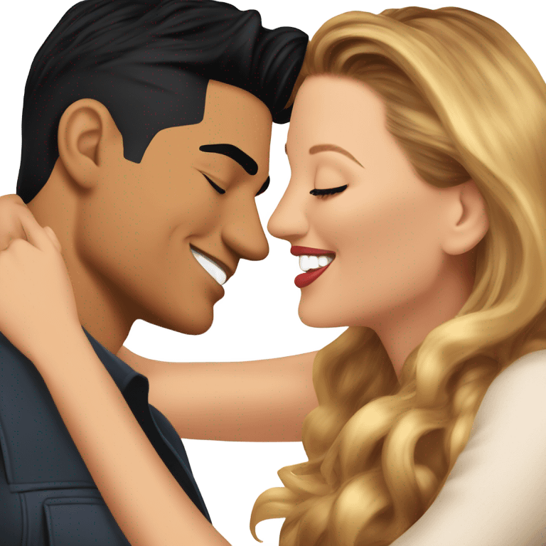 Mario Lopez kissing Blake lively emoji