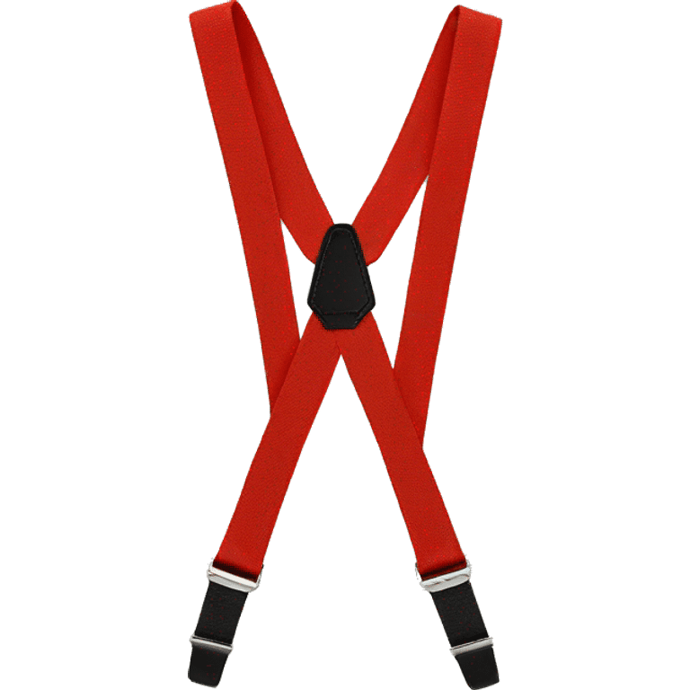  suspenders red emoji