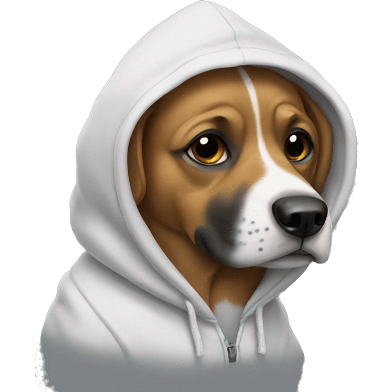 Dog with a hoodie  emoji