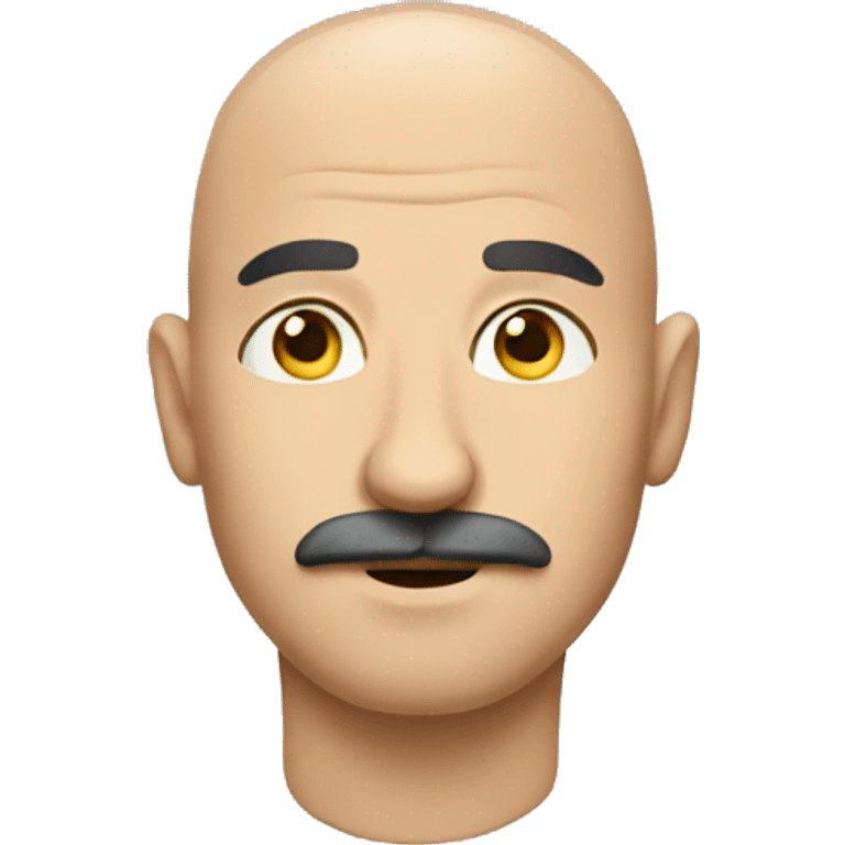 bald man with mustache  emoji