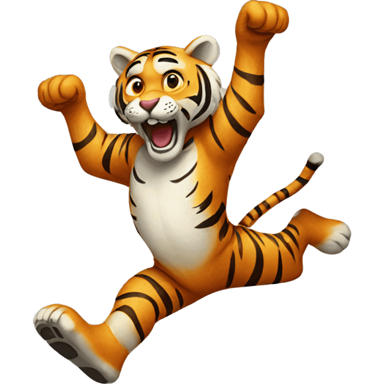 tiger jumping  emoji