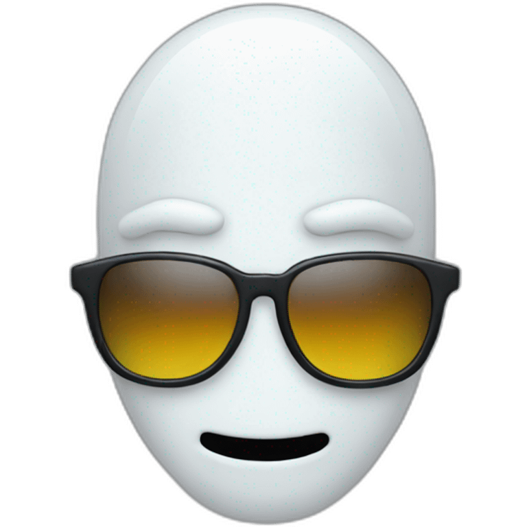 sunglasses ghost emoji