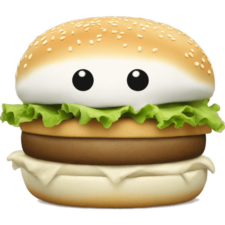 White burger  emoji