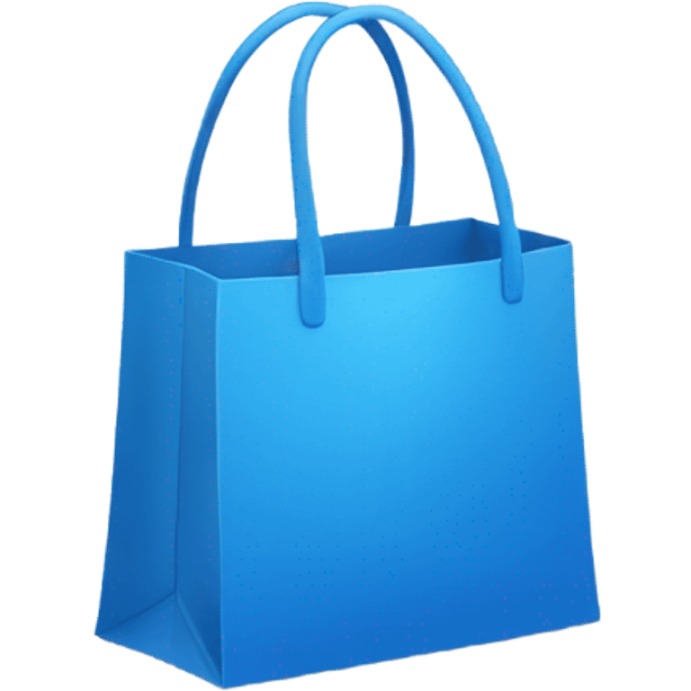 Blue shopping bag emoji