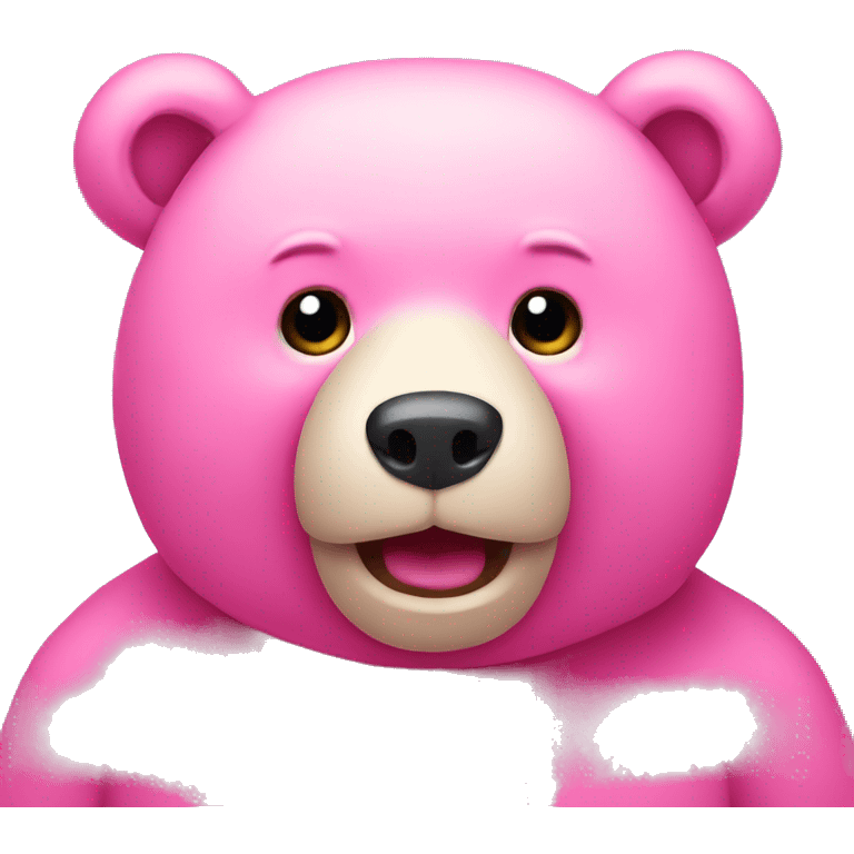 Pink bear emoji