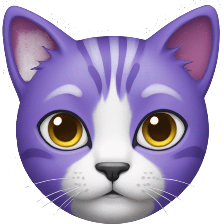 purple cat as human emoji