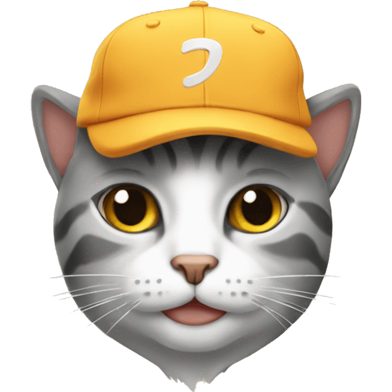 Cat with a cap emoji