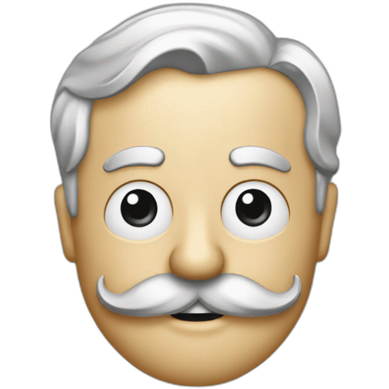 Monopoly game hold his mustache emoji