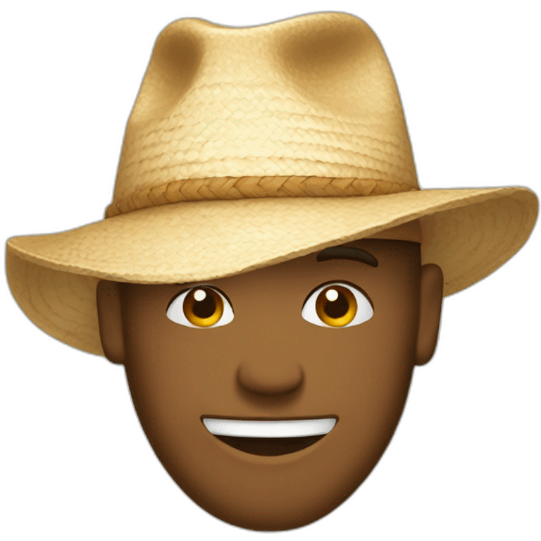 Panama hat emoji