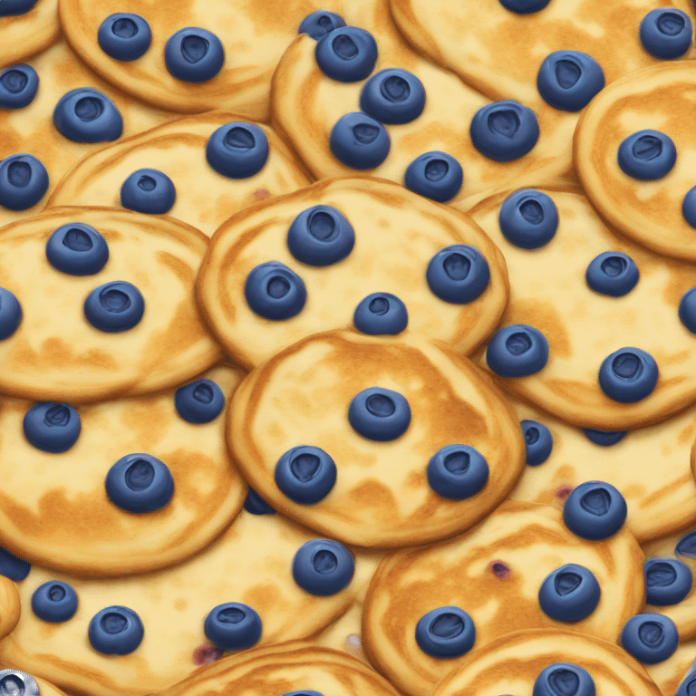 Blueberry pancakes  emoji