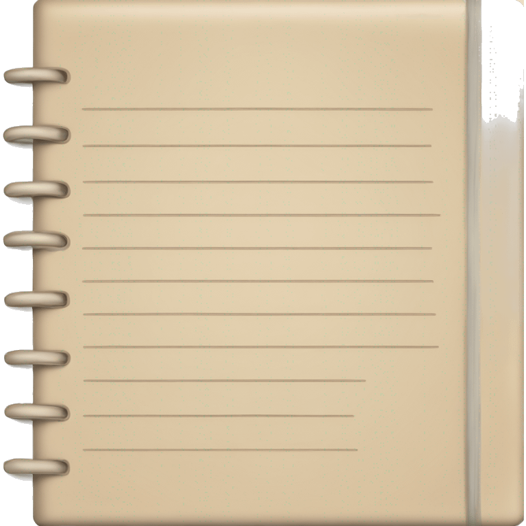 beige closed notepad emoji