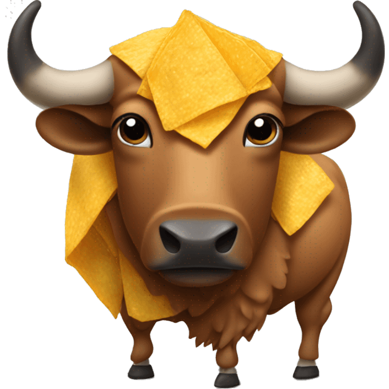 Buffalo wearing a Frito lay shirt emoji