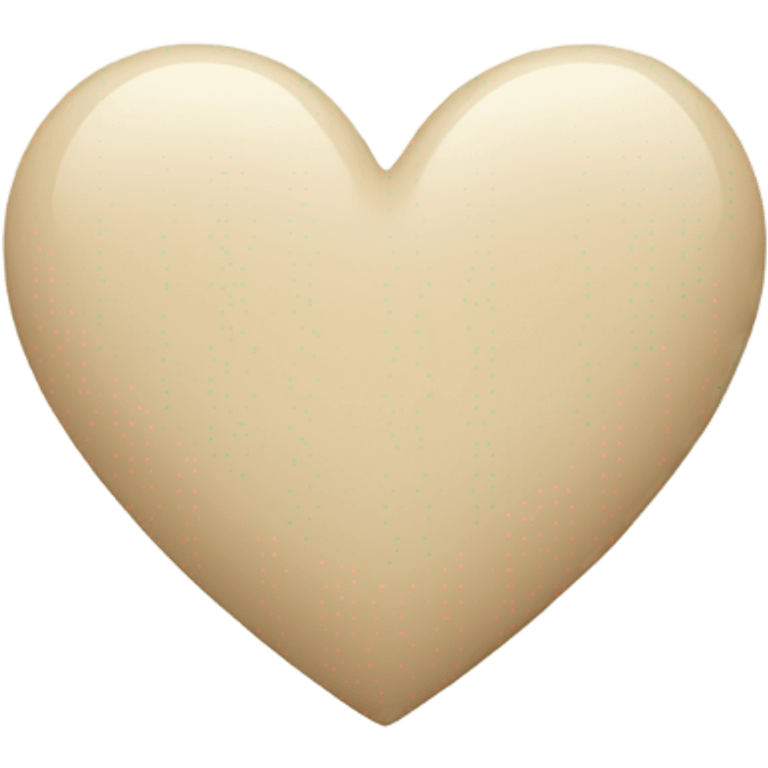 Light beige heart  emoji