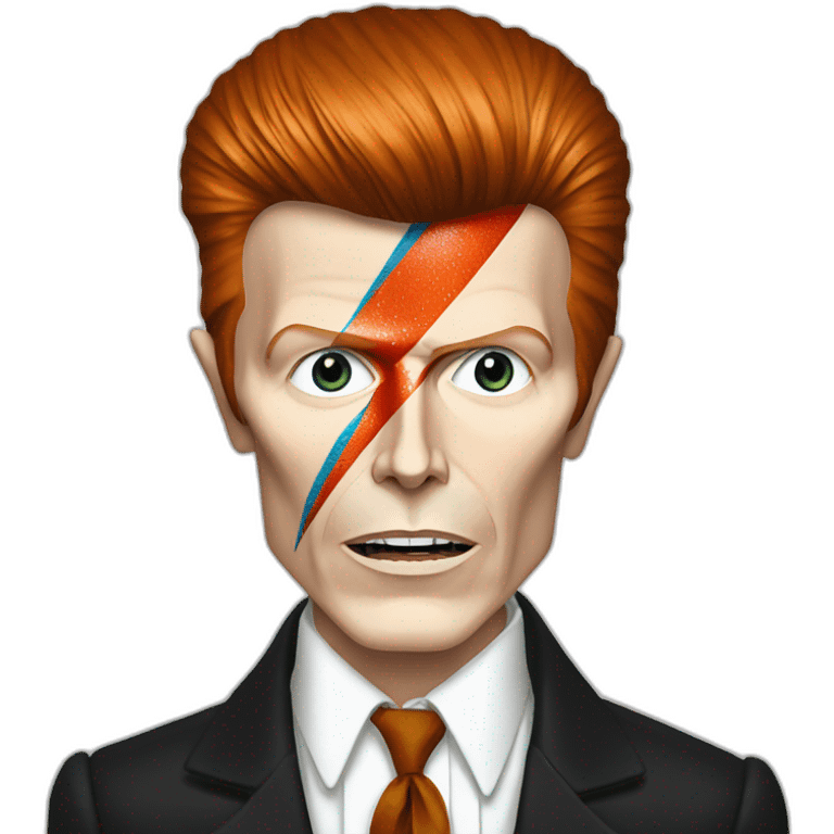 David bowie thin white duke emoji