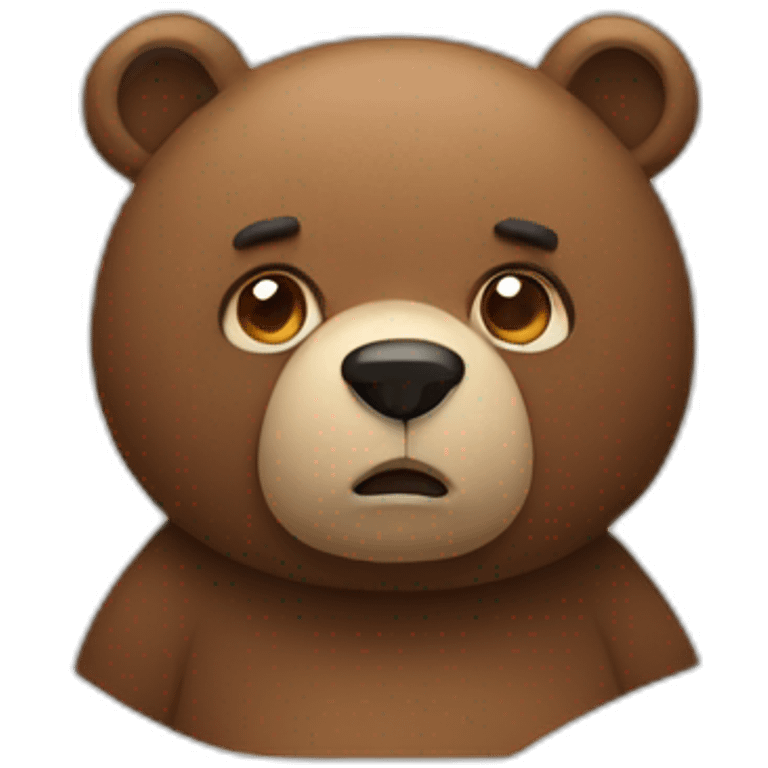 sad full bear emoji