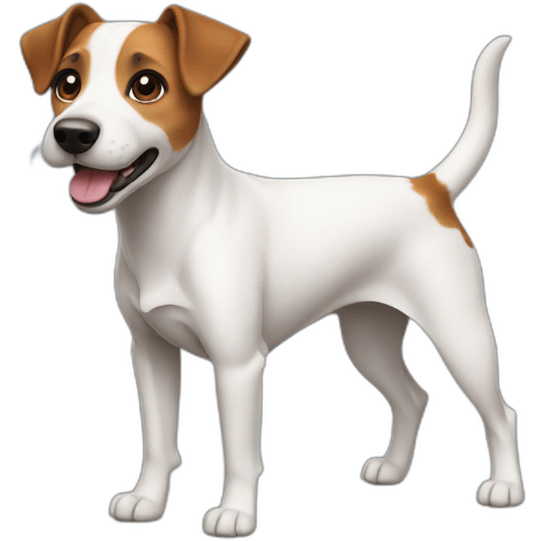 dog Jack Russell Terrier full body emoji