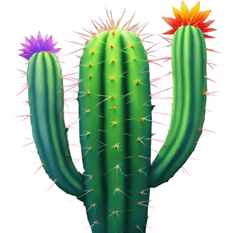 rainbow cactus emoji