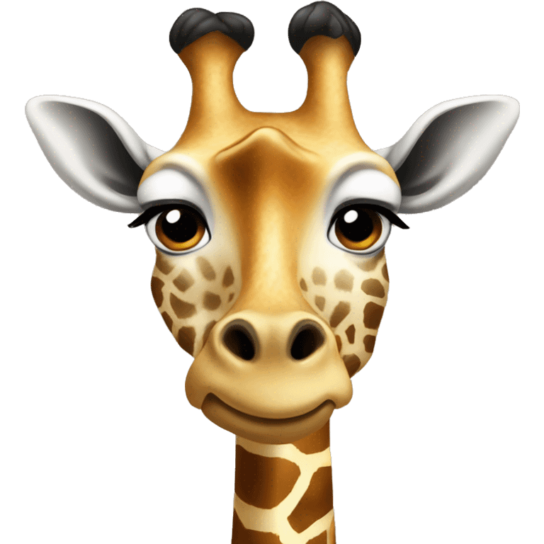 giraffe morphed with fervor emoji