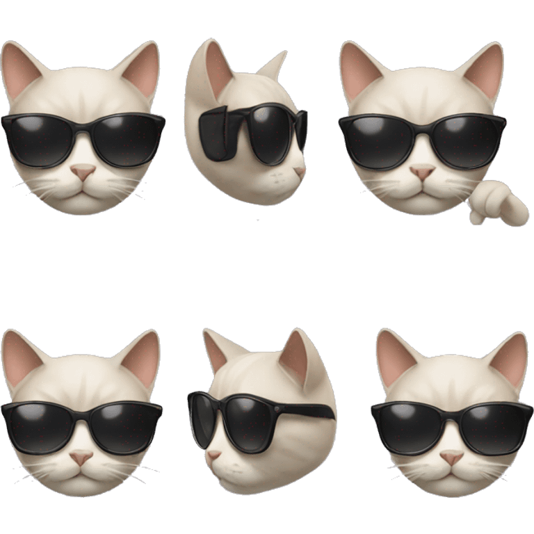 Cat with sunglasses emoji