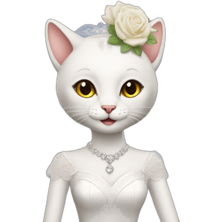 cat bride emoji