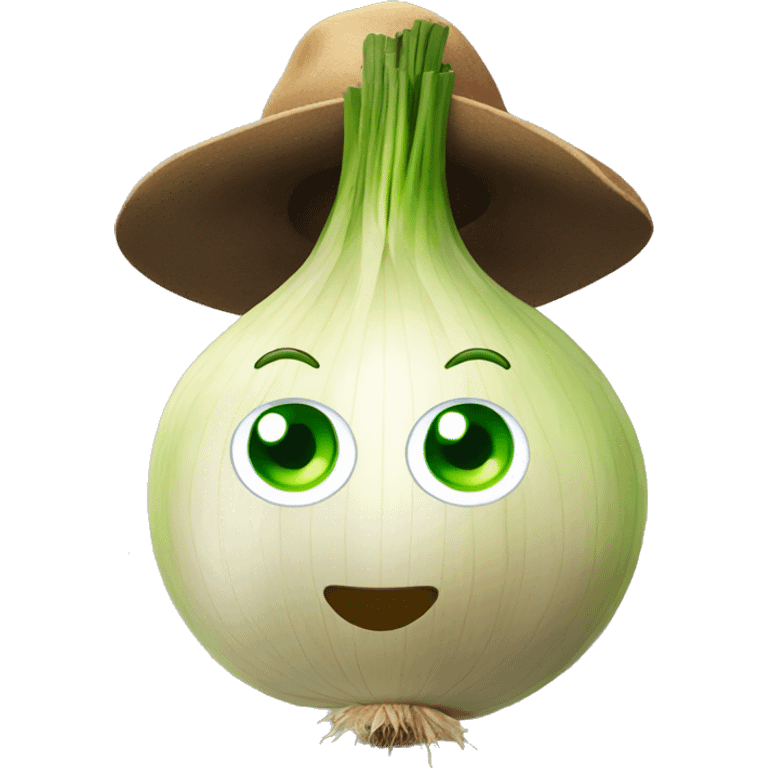 Onion with detective hat emoji