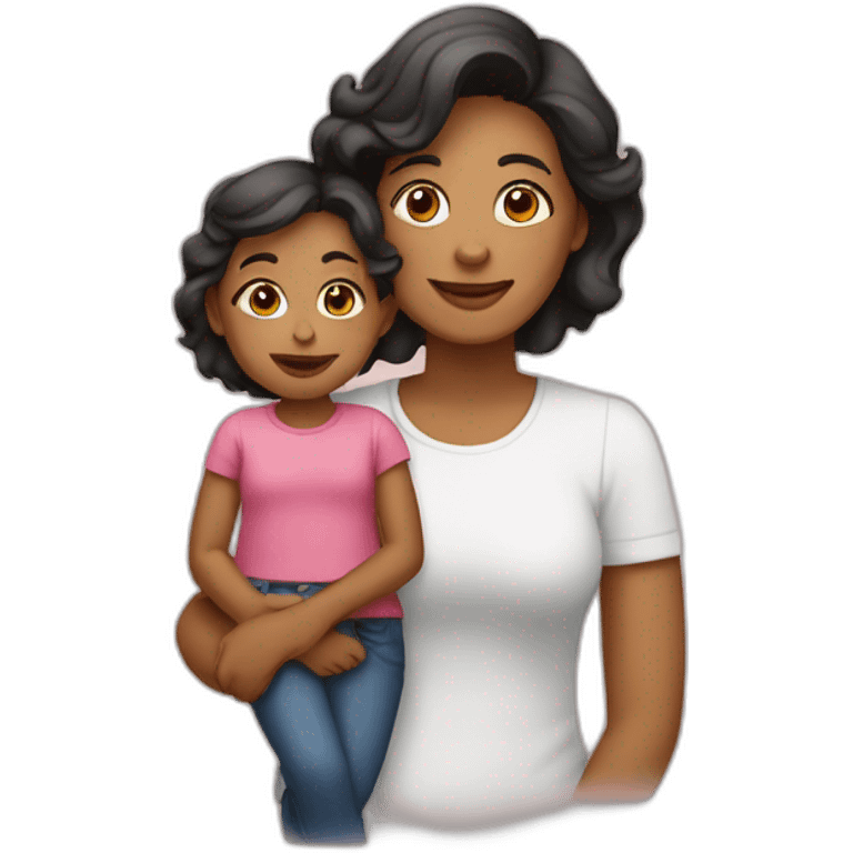 Mamá e hija emoji