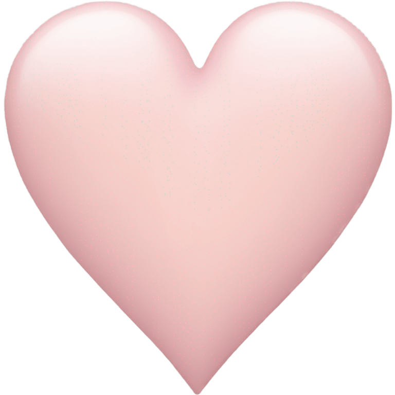 Light pastel pink heart emoji