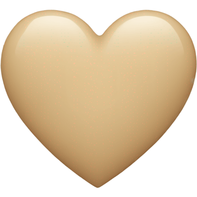 beige Heart emoji