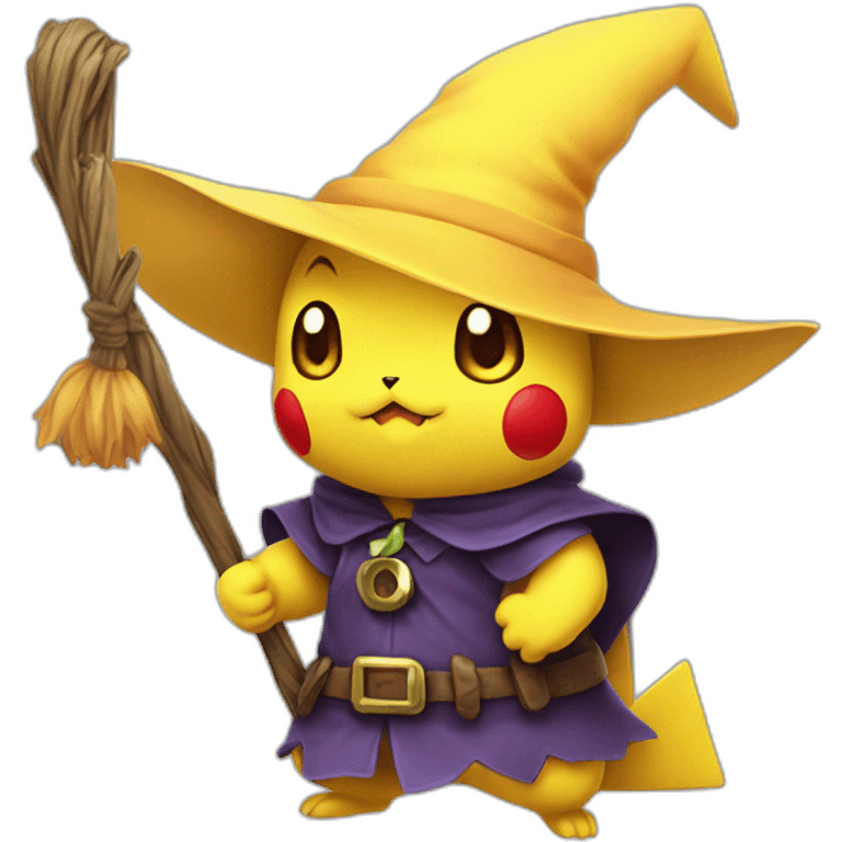 Pikachu witch mario cloth emoji