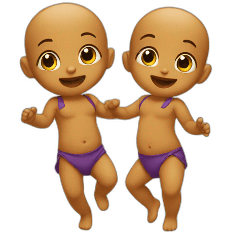 two dancing babies emoji