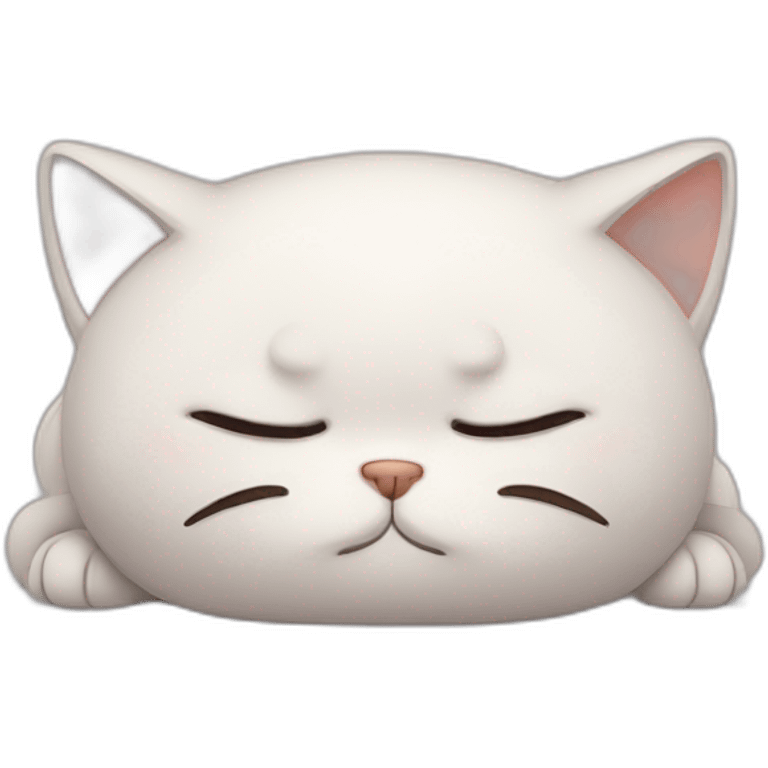 Sleepy cat emoji