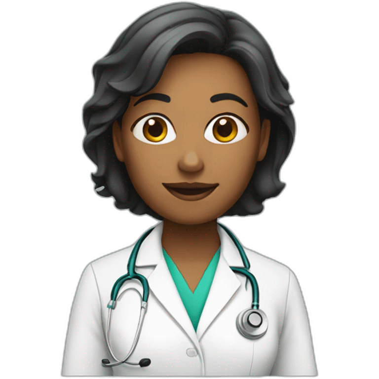 handsome female doctor emoji