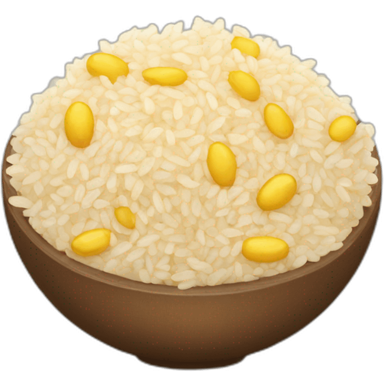 Arroz e feijão emoji