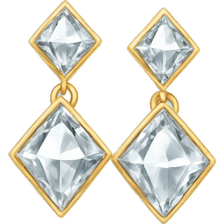 Diamond earrings  emoji