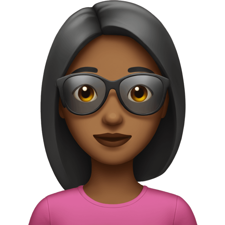 Girl whit sunglasses emoji