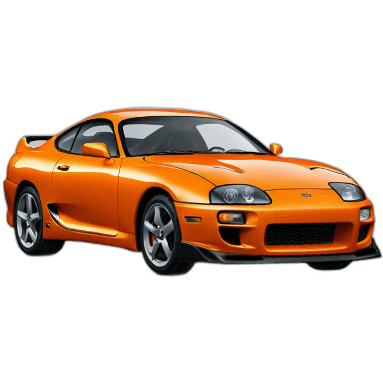 Toyota Supra Mk4 orange emoji