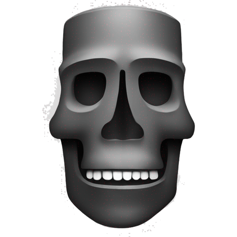 Moai skull emoji