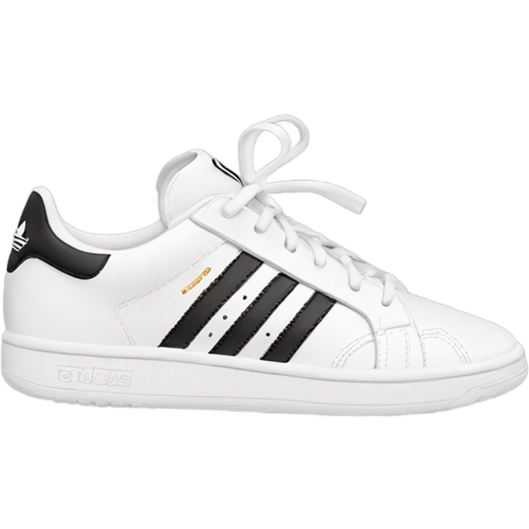 White adidas women's sneakers emoji