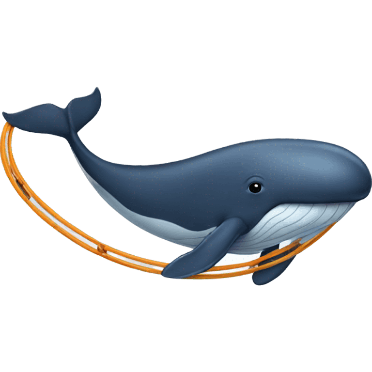 whale with a hula hoop  emoji