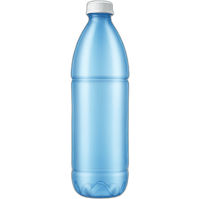 Water bottle transparent of plastic emoji