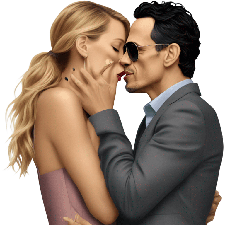 Marc anthony kissing Blake lively emoji