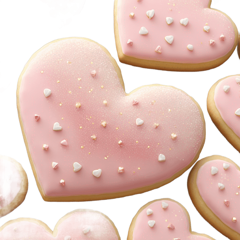 Sugar cookie heart emoji